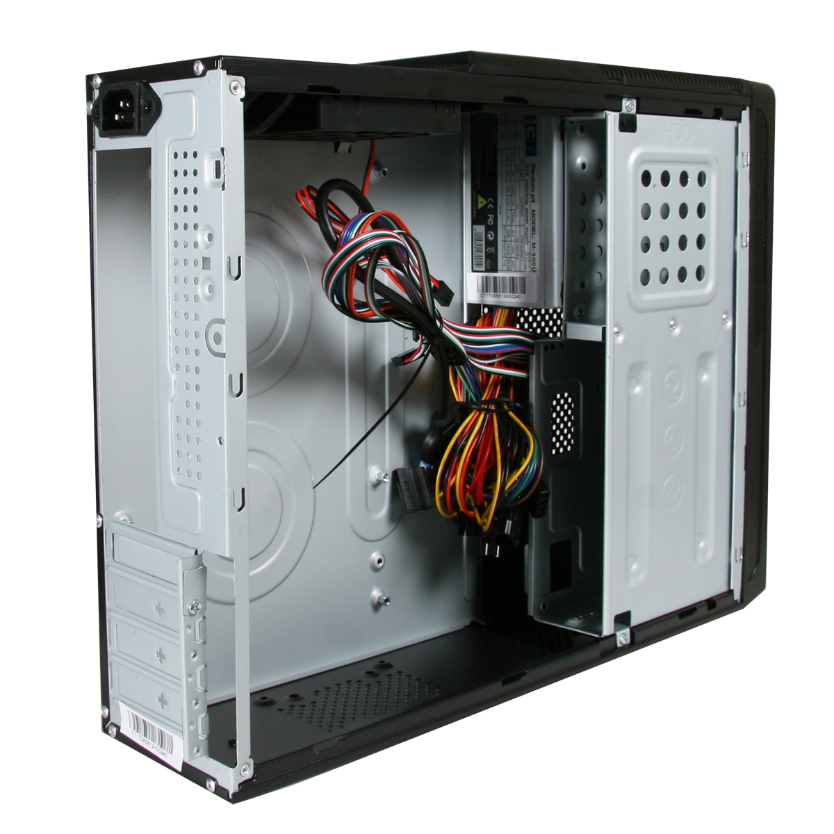 CiT S014B Black Slim Micro ATX or ITX Case 300w PSU Builtin Card