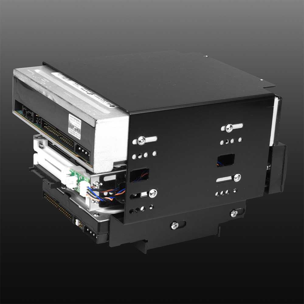 Powercool HTPC002 Aluminium HTPC Desktop Case Black Interior LCD