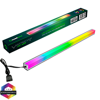 GameMax Viper AR-40 Double Side Magnetic Rainbow ARGB LED Strip - Click below for large images