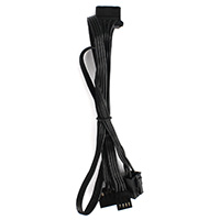 GameMax 6 Pin Male to 4 Pin Molex 15 Pin SATA & 4 Pin FDD Modular Power Supply Cable - Click below for large images