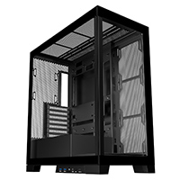 CiT Pro Diamond XR Black Mid-Tower Gaming Case with 4mm Tempered Glass Front and Side Panels - Click below for large images