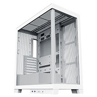 CiT Pro Diamond XR White Mid-Tower Gaming Case with 4mm Tempered Glass Front and Side Panels - Click below for large images