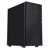 CiT Silent ES Black Mid-Tower Low Noise Computer Case with 2 x 120mm PWM Cooling Fans Included  Sound Dampening Material - Click below for large images