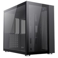 GameMax Infinity Mid-Tower ATX PC Black Gaming Case With Tempered Glass Side Panel - Click below for large images