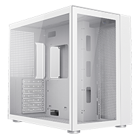 GameMax Infinity Mid-Tower ATX PC White Gaming Case With Tempered Glass Side Panel - Click below for large images