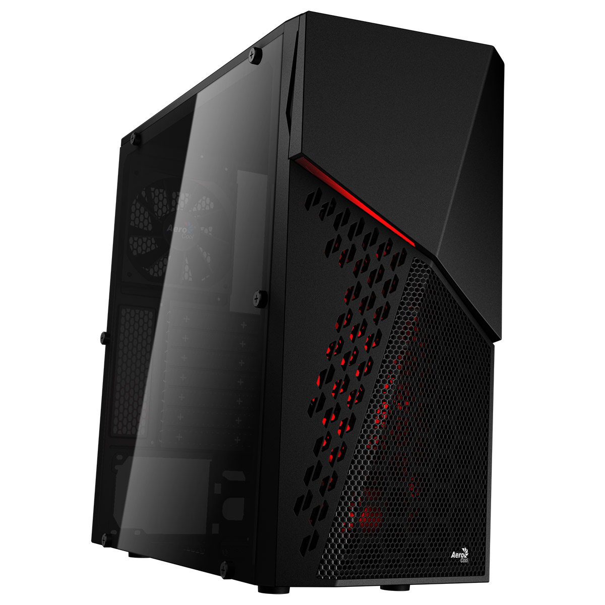 Aerocool Aerocool Cyber X Advance Mid-Tower Gaming Case 2x12cm LED ...