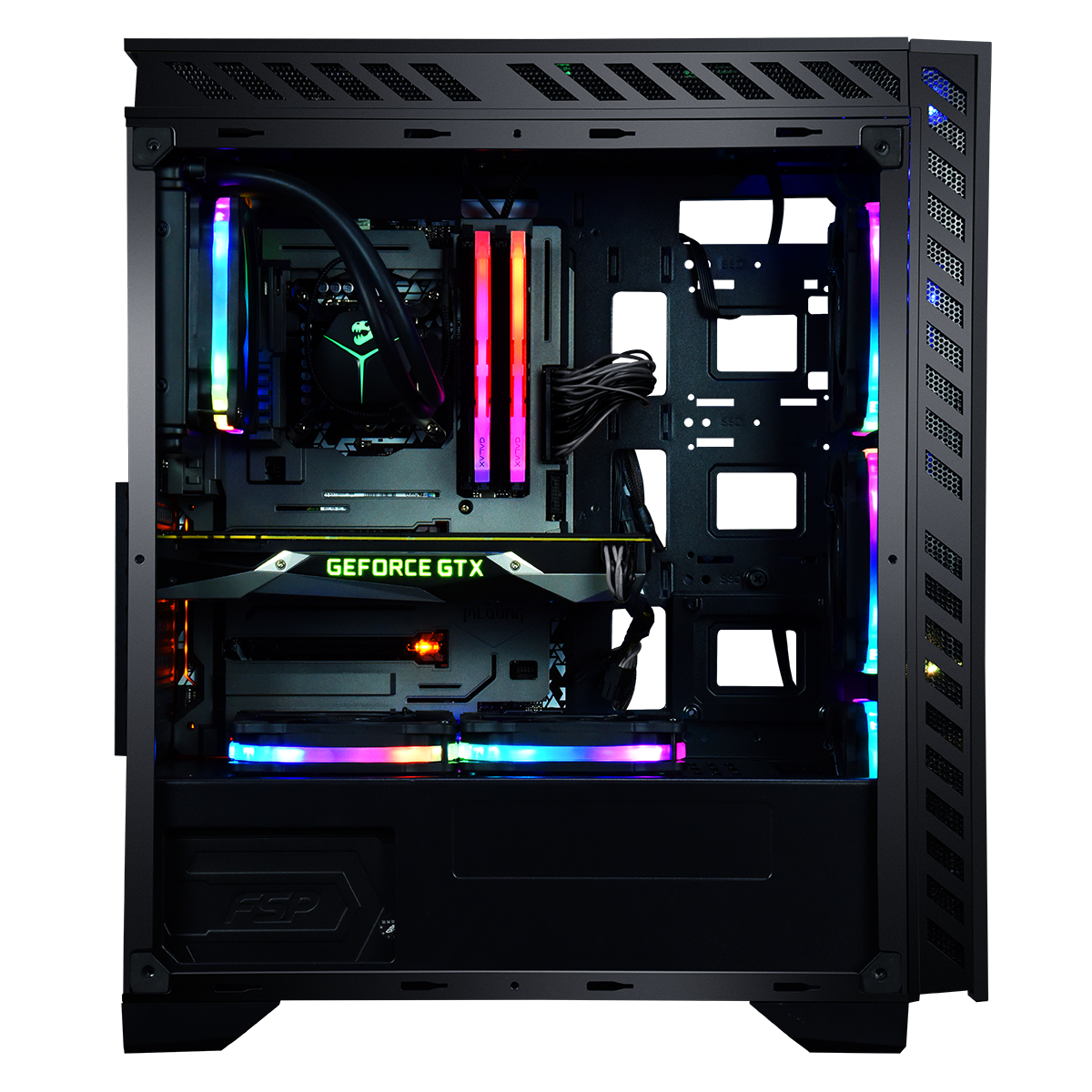 GameMax Chroma RGB Mid-Tower Gaming Case - Cases - Large Image from A ...