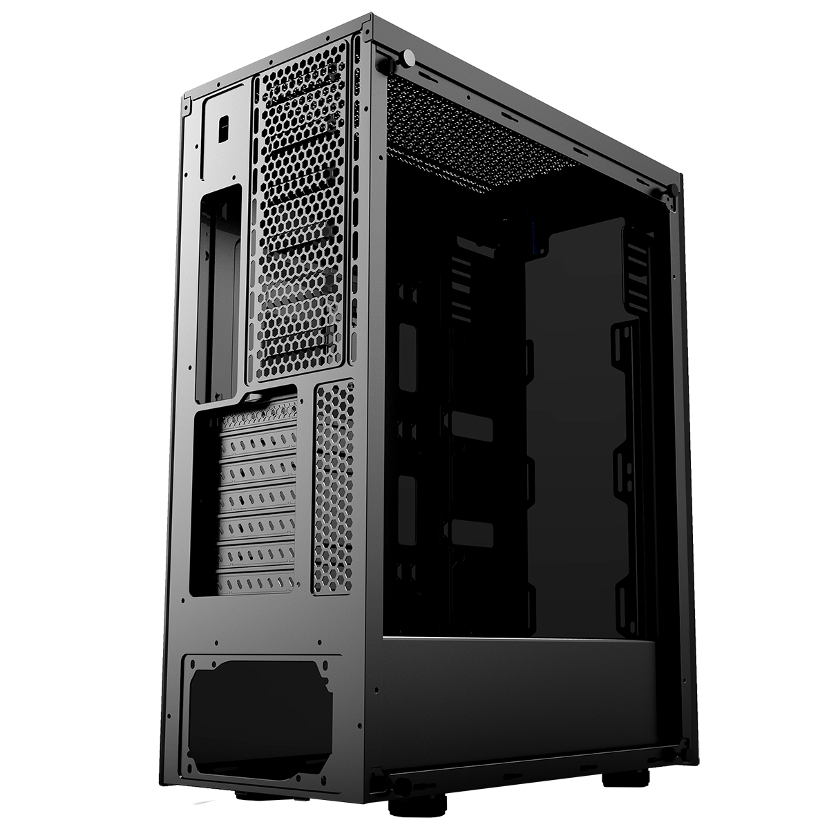 GameMax Predator RGB Full Tempered Glass Gaming Case MB SYNC 3pin ...