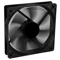 CiT 12cm Black Fan 4pin Molex Connector - Click below for large images