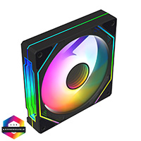 CiT Pro Storm 120mm ARGB Black PC Cooling Slave Fan - Click below for large images