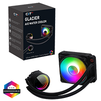 CiT Pro Glacier Watercooler 120mm Black ARGB Infinity - Click below for large images