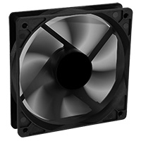   12cm Black Fan 4pin Molex Connector - Click below for large images