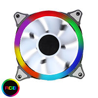   Single Ring 22 LED 120mm Rainbow RGB Fan (GameMax Predator Fan) - Click below for large images