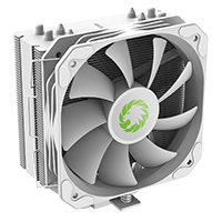 GameMax Sigma 540 Pure White CPU Cooler With 130mm PWM White Fan 4 x 6mm Heat Pipes TDP 200W - Click below for large images