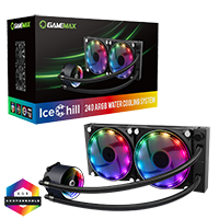 GameMax Ice Chill 240mm ARGB AIO Water Cooler - Click below for large images