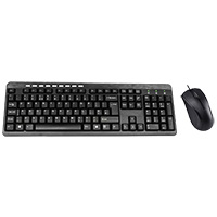 CiT KBMS-001 USB Keyboard  Mouse Combo Black Retail - Click below for large images