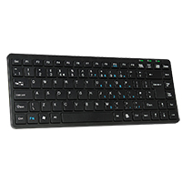 CiT WK-738 Premium Mini USB Black Keyboard - Click below for large images