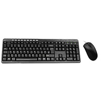 Builder UK USB Keyboard & Mouse Combo Set Black  - Click below for large images