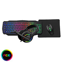 CiT Scorpion 4-in-1 Keyboard Mouse Headset Mouse Pad Combo Kit - Click below for large images