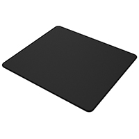   Black Mouse Mat 450 x 400 x 3mm in Cellophane Bag - Click below for large images