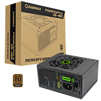 GameMax GS450 450W 80 Plus Bronze SFX Power Supply - Click below for large images