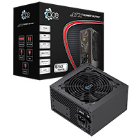 ACE 650w ATX PSU With 120mm Fan and Flat Black Cables  - Click below for large images