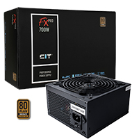 CiT 700W FX Pro 14cm Fan APFC 80 Plus - Click below for large images