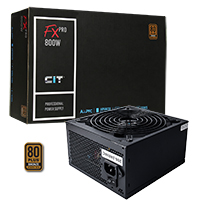 CiT 800W FX Pro 14cm Fan APFC 80 Plus - Click below for large images