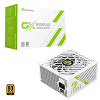 GameMax GX-850W Pro Modular 80 Plus Gold ATX3.1 PCIe 5.1 White Power Supply With 135mm FDB Fan - Click below for large images