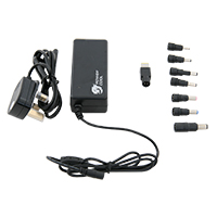 Powercool 65W 19V 3.42A Universal Laptop AC Adapter With 8 TIPS - Click below for large images