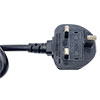 Powercool 1U PDU Vertical Type 12Way UK Sockets Surge Protect Switch 3 LED 1.8m UK Plug - Alternative image