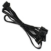 GameMax 6 Pin Male to 4 Pin Molex 15 Pin SATA & 4 Pin FDD Modular Power Supply Cable - Alternative image