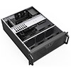 Codegen 4U Rackmount 600mm Deep With USB Type-C and 2 x 80mm PWM HDB Black Fans Included - Alternative image