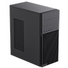 CiT Academy Mid-Tower Office PC Case With USB Type C and 80mm Rear Black Fan and 500W Power Supply Included - Alternative image