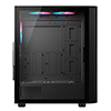 CiT Air Max Airflow Black ATX Gaming Case with Mesh Front and Tempered Glass Side Panel with 6 x ARGB Fans and 6-Port Hub - Alternative image