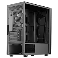 CiT Alpha Black Micro-ATX PC Gaming Case with 1 x ARGB LED Strip and 1 x 120mm Three-Sided Infinity ARGB 4pin PWM Fan - Alternative image