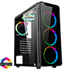 CiT Blaze Gaming Case With 6 x ARGB  Fans MB Sync Tempered Glass Side Window - Alternative image