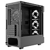 CiT Bolt Black Micro-ATX Gaming Case With 4 x 120mm ARGB Infinity Fans and Tempered Glass Panels With 30 Percent Tint - Alternative image