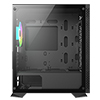 CiT Brava Black Micro-ATX PC Gaming Case with 1 x 120mm Infinity Fan Included Tempered Glass Side Panel - Alternative image