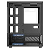 CiT Celsius Black Micro-ATX Gaming Case with Tempered Glass Front and Side Panels with 3 x CiT Celsius Dual-Ring Infinity Fans - Alternative image