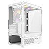 CiT Celsius White Micro-ATX Gaming Case with Tempered Glass Front and Side Panels with 3 x CiT Celsius Dual-Ring Infinity Fans - Alternative image