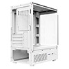 CiT Celsius White Micro-ATX Gaming Case with Tempered Glass Front and Side Panels with 3 x CiT Celsius Dual-Ring Infinity Fans - Alternative image