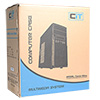 CiT Classic Black Micro ATX Case 500w PSU  - Alternative image