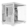CiT Concept White MATX Gaming Cube with Tempered Glass Front and Side Panels with 3 x CiT Tornado Dual-Ring Infinity Fans - Alternative image