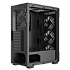CiT Crossfire Mesh Black ATX Gaming Case with Mesh Front and Tempered Glass Side Panel with 6 x ARGB Fans and 6-Port MB Sync Hub - Alternative image