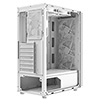 CiT Delta White ATX Gaming Case with MeshABS Front  30 Tinted Tempered Glass Side  6 x Inner-Ring ARGB Fans  6-Port MB Sync Hub - Alternative image