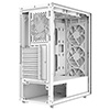 CiT Destroyer White ATX Gaming Case with Tempered Glass Front and Side Panel with 6 x ARGB Fans and 6-Port MB Sync Hub - Alternative image