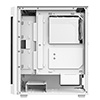 CiT Destroyer White ATX Gaming Case with Tempered Glass Front and Side Panel with 6 x ARGB Fans and 6-Port MB Sync Hub - Alternative image