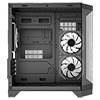 CiT DS240 Black mATX Gaming Case With Dual Chamber Panoramic Tempered Glass With 3 x CiT Pro Storm 120mm Fans and 6 Port PWM Hub - Alternative image