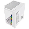 CiT DS240 White ATX Gaming Case With Dual Chamber Panoramic Tempered Glass With 3 x CiT Pro Storm 120mm Fans and 6 Port PWM Hub - Alternative image